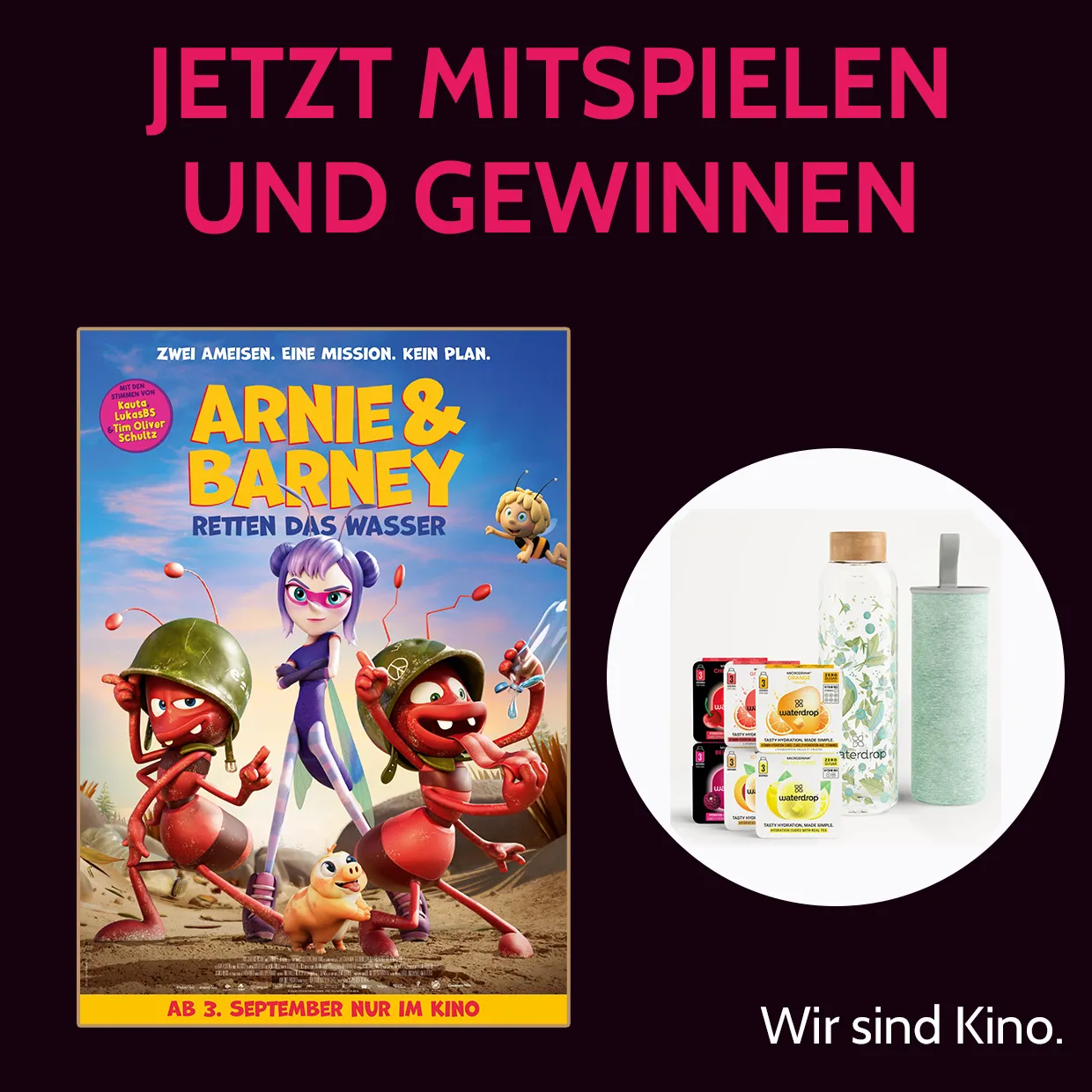 Gewinne mit ARNIE & BARNEY - RETTEN DAS WASSER