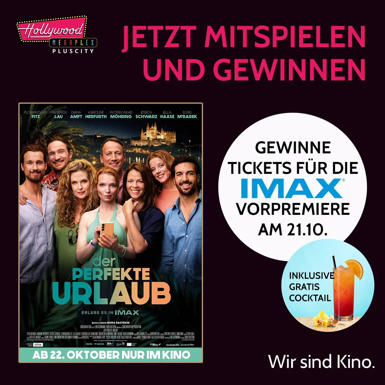 Tickets für die Vorpremiere von DER PERFEKTE URLAUB