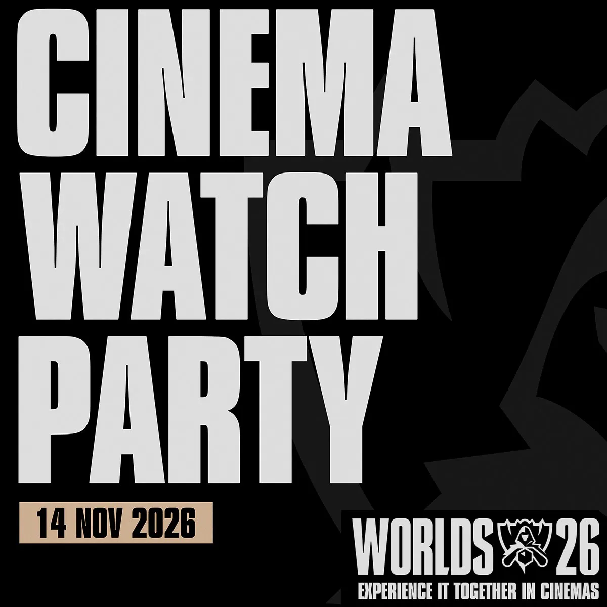 League of Legends Worlds 26 | Finals in Cinema
