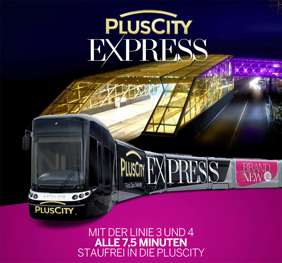 Hollywood Megaplex PlusCity Strassenbahn