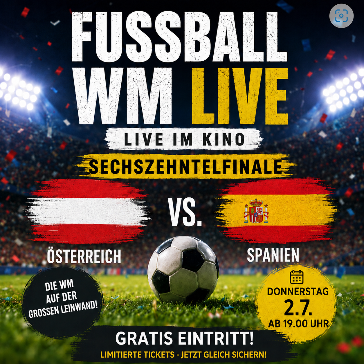 Fußball WM Live: Österreich - Spanien